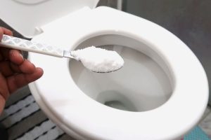 sal no vaso sanitário