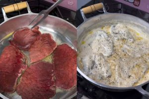 Bife cremoso