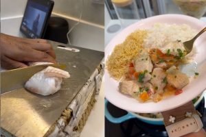 tilápia com leite de coco