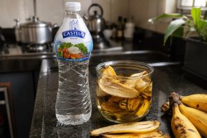 casca de banana com vinagre