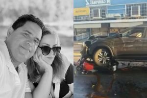 Fábio Alves Barbosa e Neifa Freitas de Farias morreram após serem atropelados enquanto seguiam de motocicleta em Goiânia. (Foto: Reprodução)