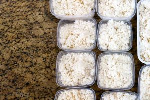 armazenar arroz cozido