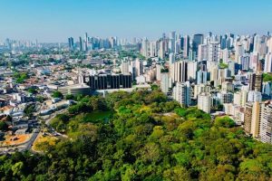 vista aérea da cidade de Goiânia