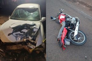 Motociclista morre após bater de frente com carro em Itumbiara; motorista admite ter bebido