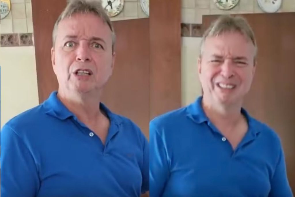 Vídeo resgatado nas redes mostra a reação do pai ao descobrir a gravidez antes do nascimento de Ana Vitória. (Foto: Reprodução/Instagram/@psinubiabernaldo)