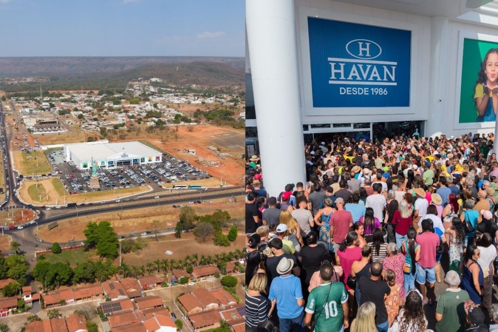 Multidão acompanhou a inauguração da nova unidade da Havan em Caldas Novas, que recebeu investimento de R$ 100 milhões. (Foto: Divulgação/Havan)