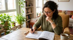 Sudoku / Palavras cruzadas / Exercício / Cérebro / Memória