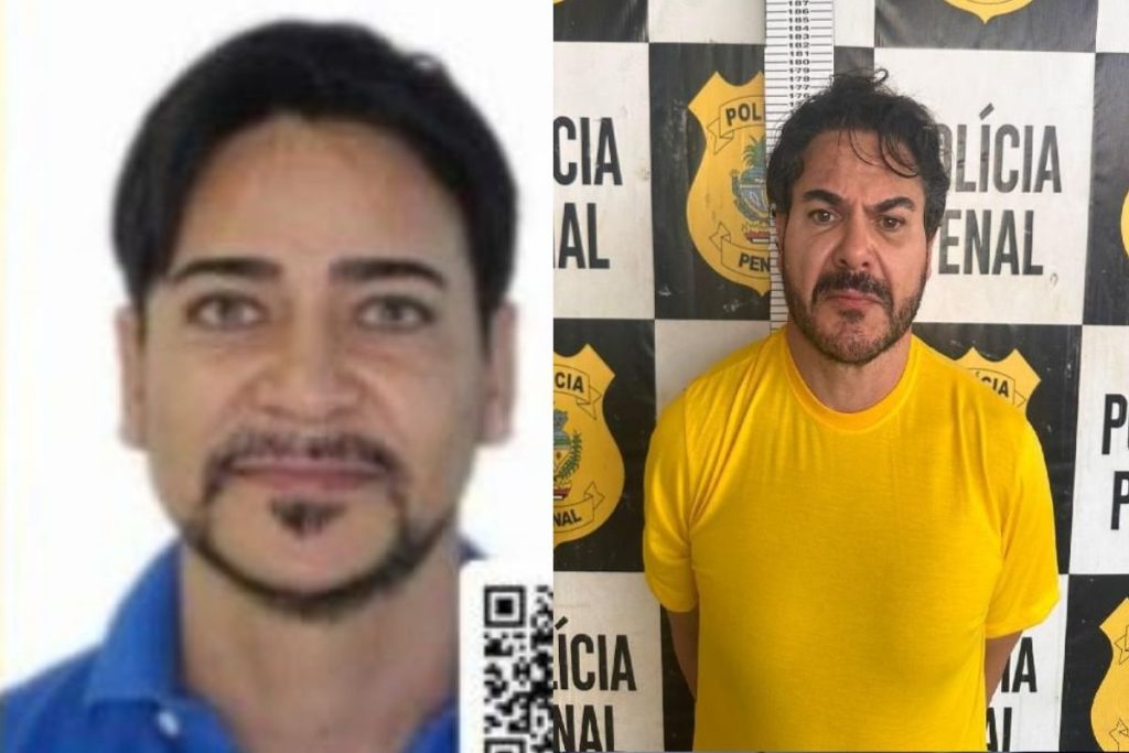 Alécio Soares Silva, à esquerda, e Alessandro Soares Silva, à direita, foram presos em uma propriedade rural de Morrinhos durante a operação. (Foto: Divulgação/Cira-GO/Reprodução)