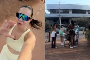 Vídeo mostra detalhes curiosos encontrados durante uma corrida pela Alameda Ricardo Paranhos, no Setor Marista. (Foto: Reprodução/TikTok)