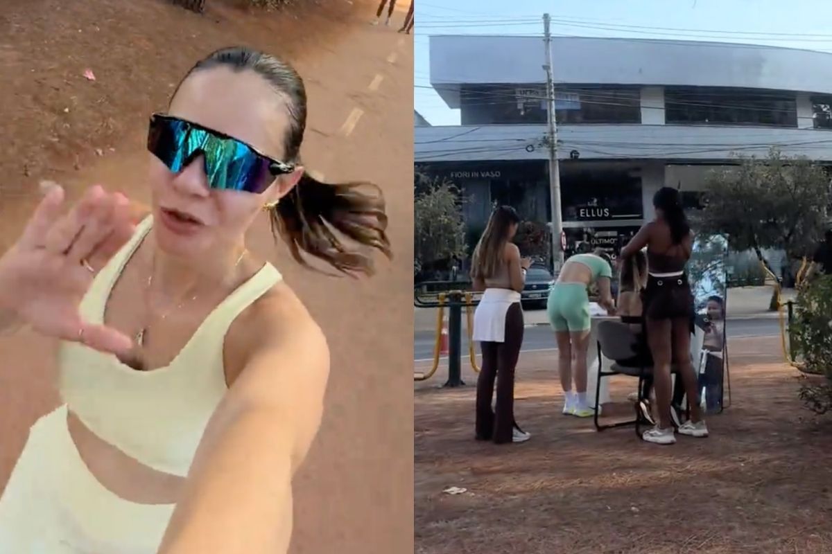 Vídeo mostra detalhes curiosos encontrados durante uma corrida pela Alameda Ricardo Paranhos, no Setor Marista. (Foto: Reprodução/TikTok)