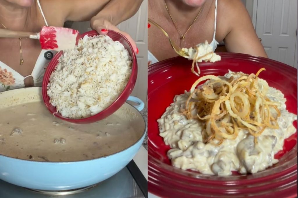 picanha com arroz cremoso