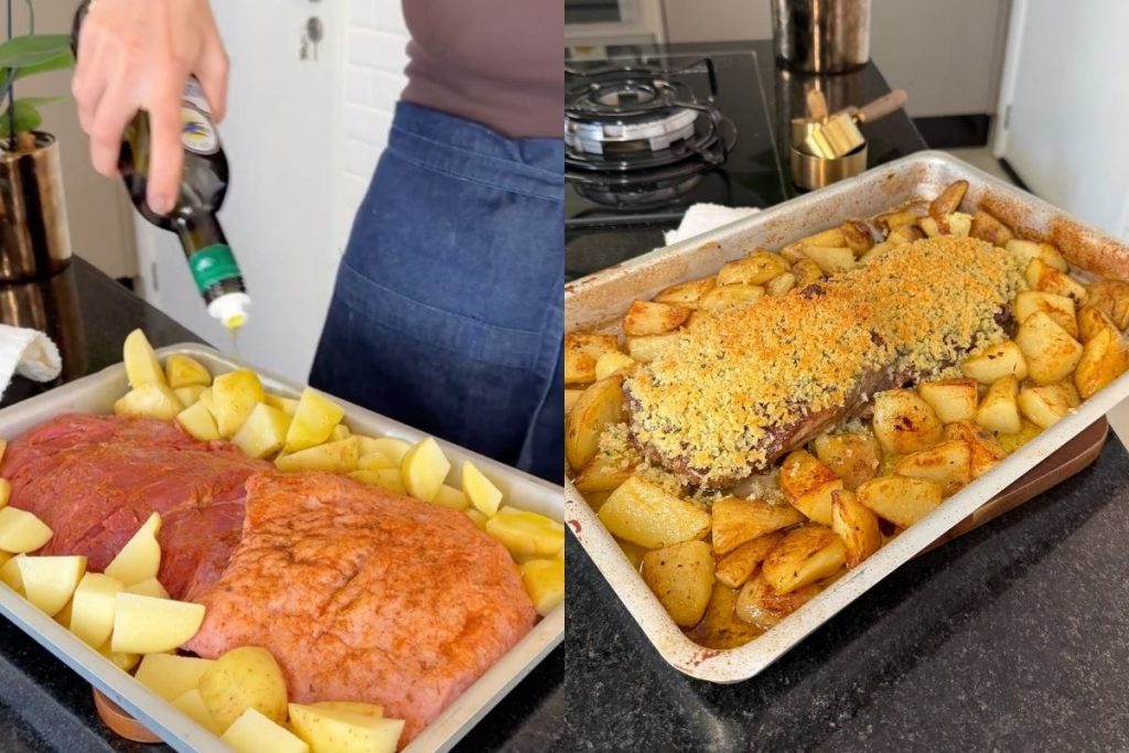 carne para o almoço de domingo