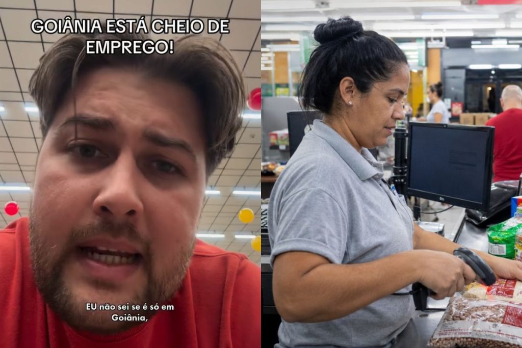 funcionários em supermercados