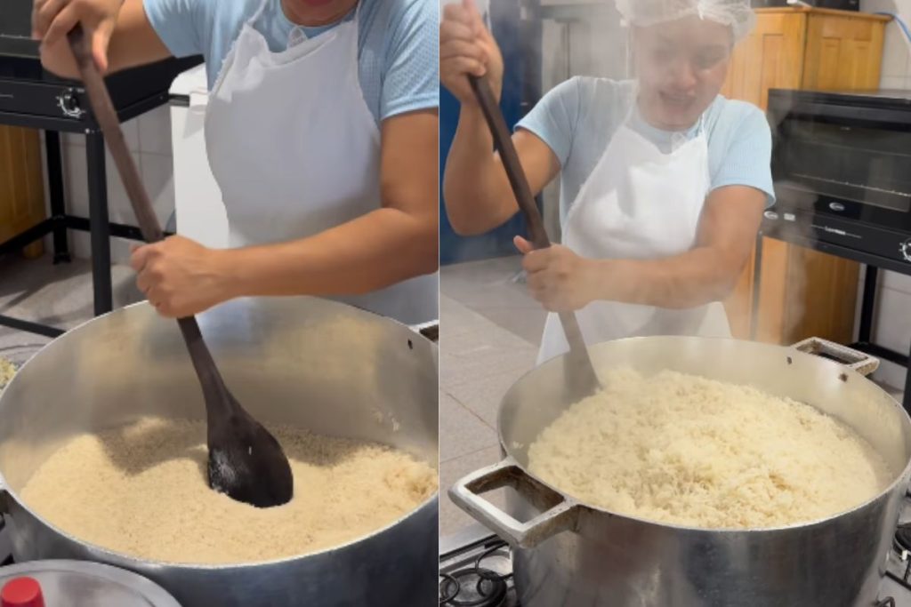 técnica para deixar o arroz soltinho