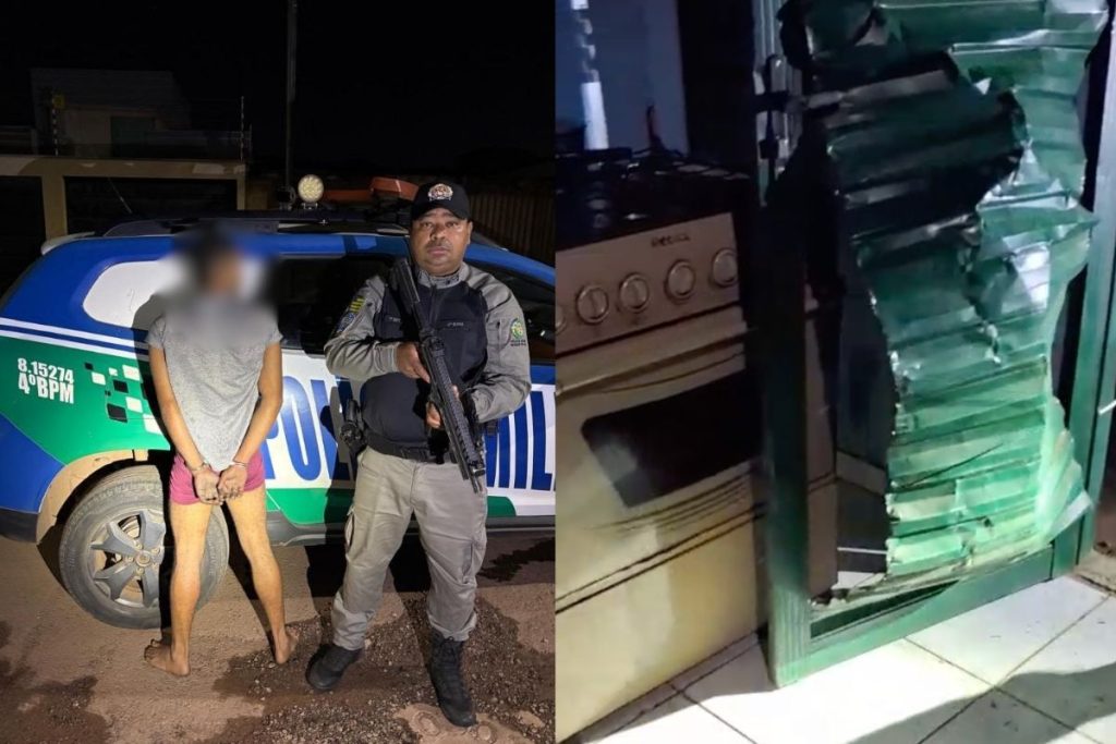 Roupas da vítima teriam sido queimadas durante a confusão, que também deixou danos dentro da residência. (Foto: Reprodução)