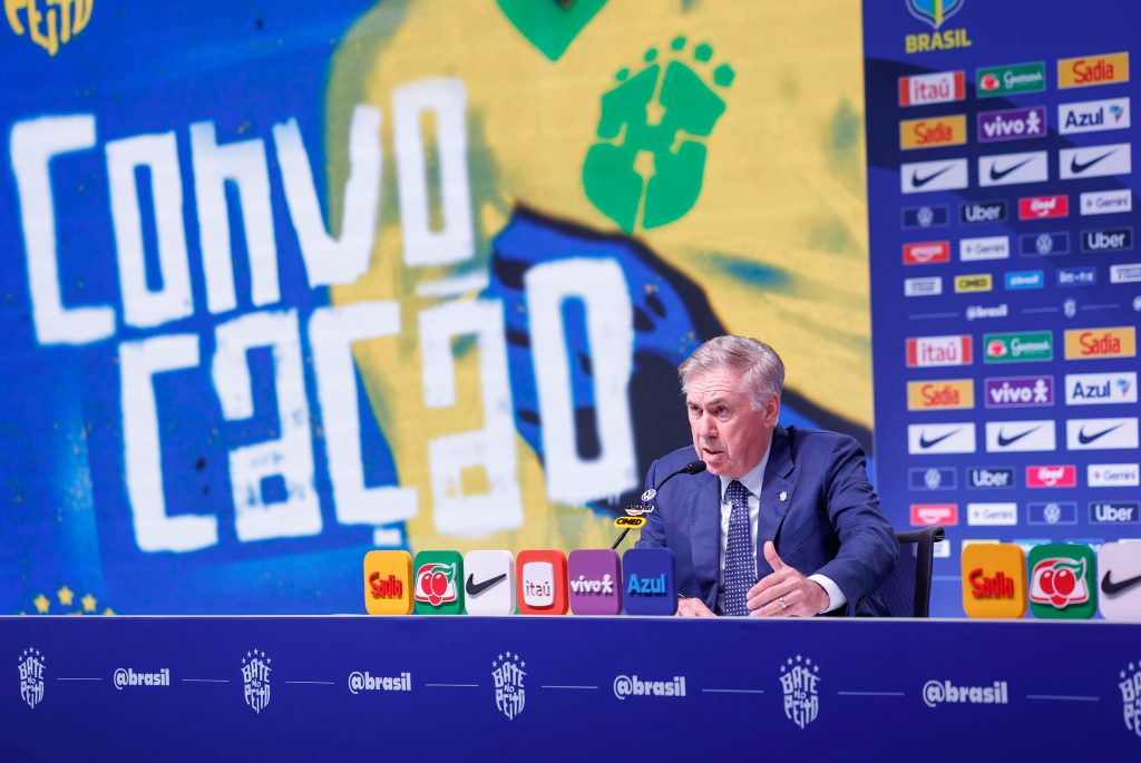 Ancelotti anuncia 26 convocados para amistosos da seleção brasileira