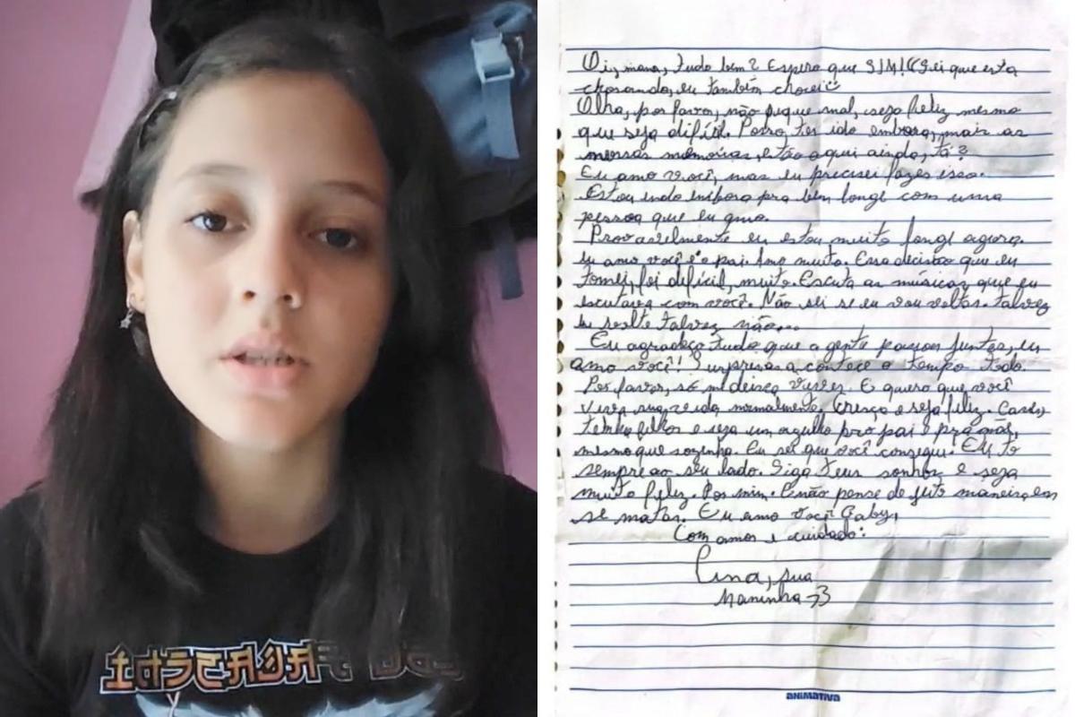 Ana Clara gravou um vídeo de pronunciamento no qual explica como teria conhecido o rapaz com quem fugiu