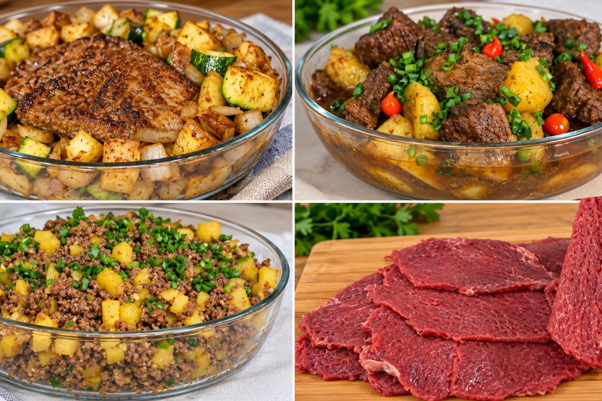 preparos diferentes de carne