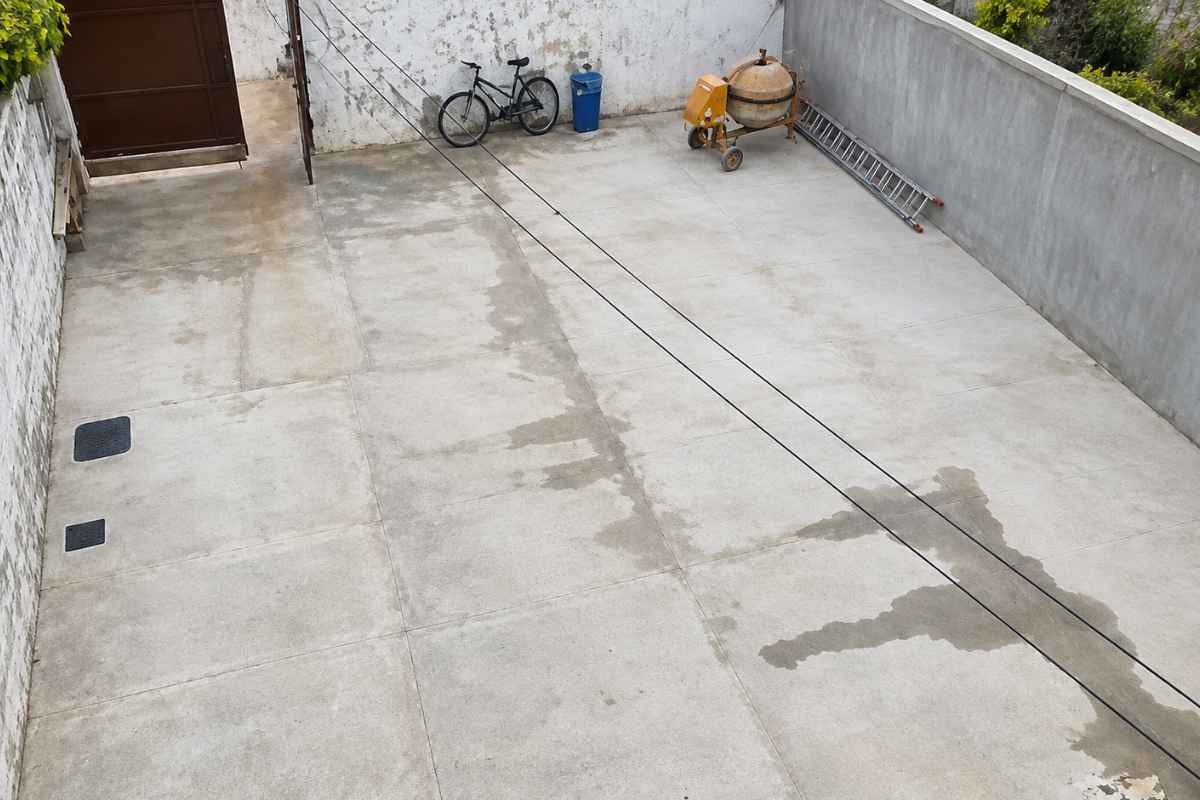 quintal de concreto