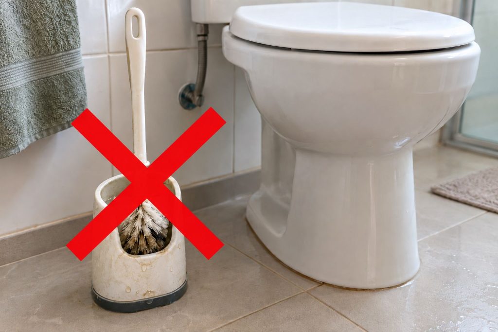 escova de silicone para vaso sanitário