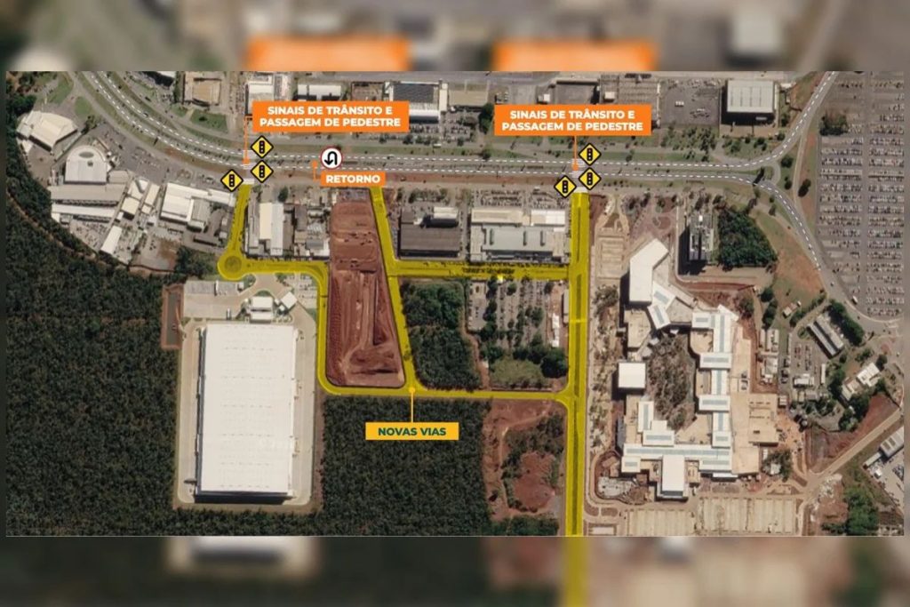 novas vias de acesso ao Aeroporto de Brasília