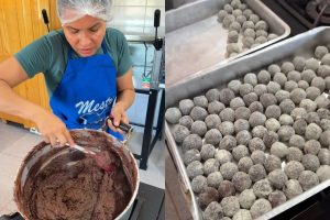 brigadeiro doce de banana com cacau