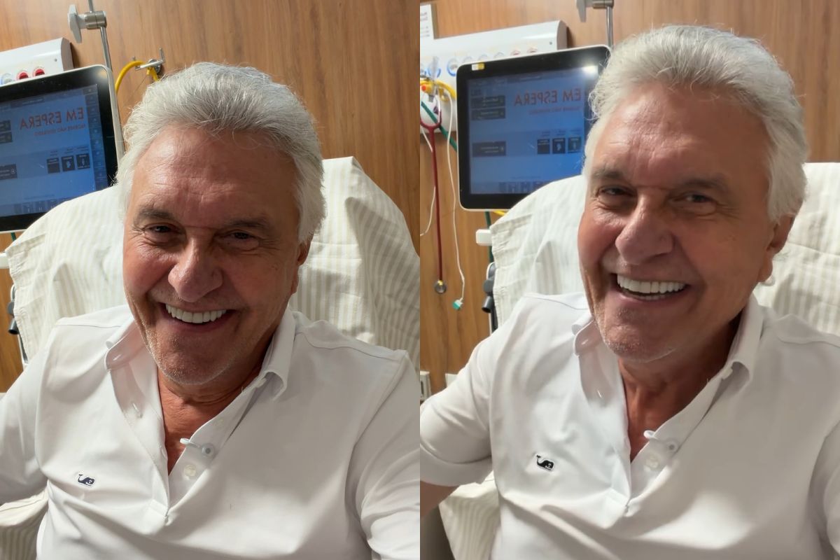 Após diagnóstico de pneumonia, Caiado aparece em vídeo, diz estar bem e prevê alta neste fim de semana