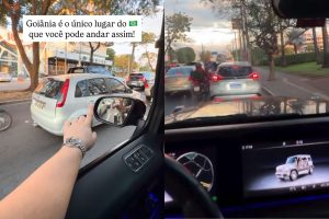 Empresário exibe Rolex enquanto dirige por Goiânia e destaca segurança da capital