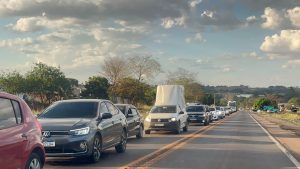 Pós-evento da Base Aérea de Anápolis causou congestionamento na BR-414.