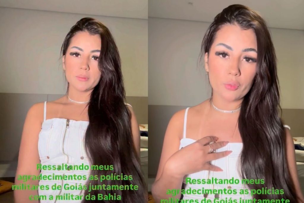 Amanda Jhenyfer disse que o celular foi recuperado em menos de 24 horas após atuação das polícias de Goiás e da Bahia. (Foto: Reprodução/Instagram/@jhenyfer_amanda_sz)
