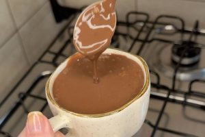 chocolate quente cremoso