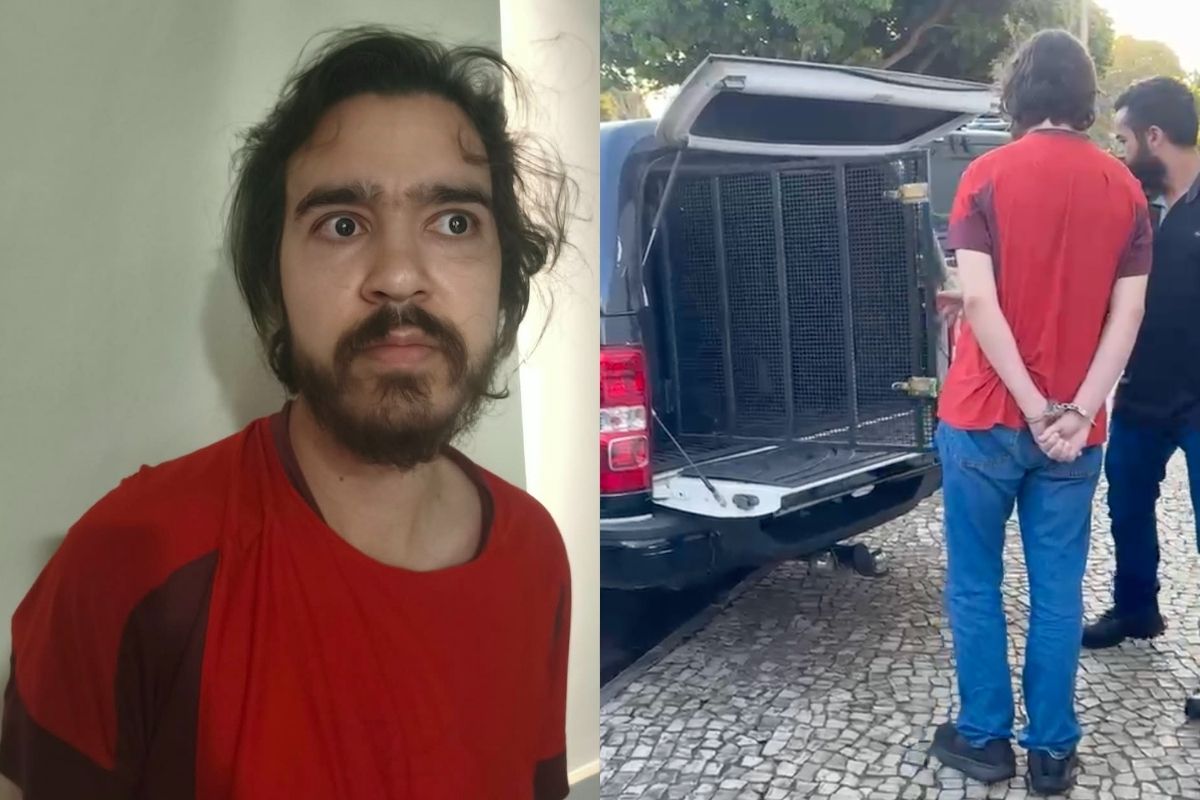 Investigado foi localizado e preso em um hotel de Goiânia após diligências realizadas pela Polícia Civil. (Foto: Divulgação/PCGO)
