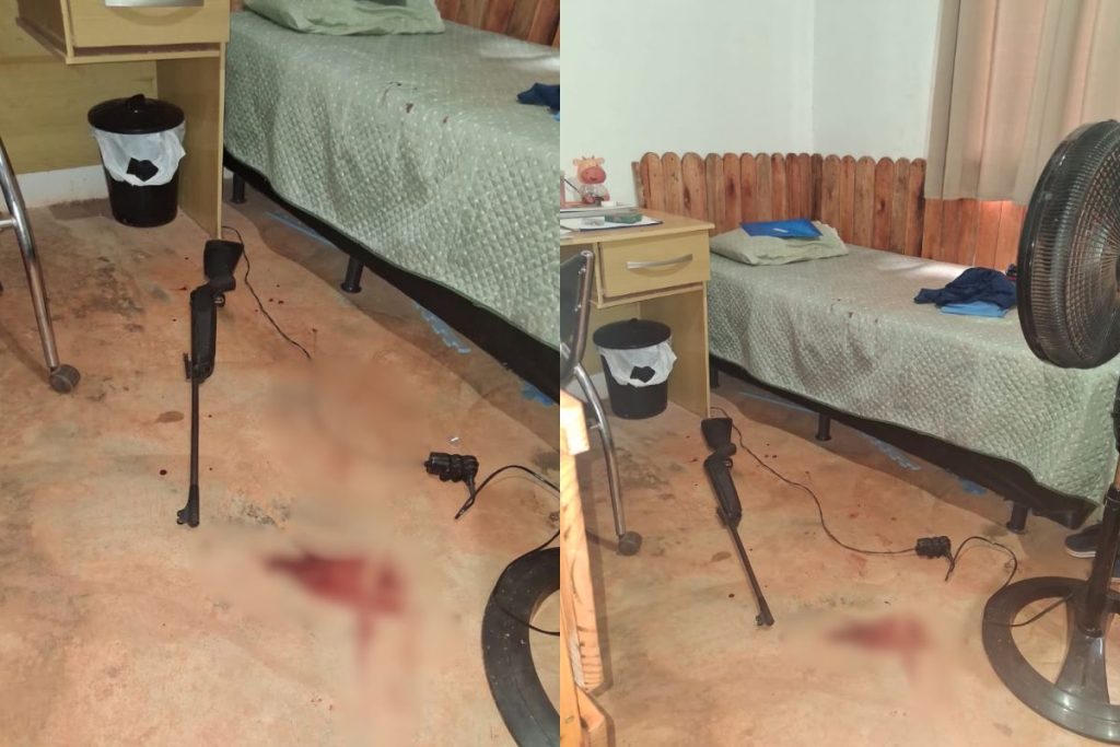 Criança é baleada na cabeça por disparo de arma de chumbinho e levada de helicóptero para Goiânia