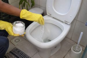 bicarbonato de sódio no vaso sanitário