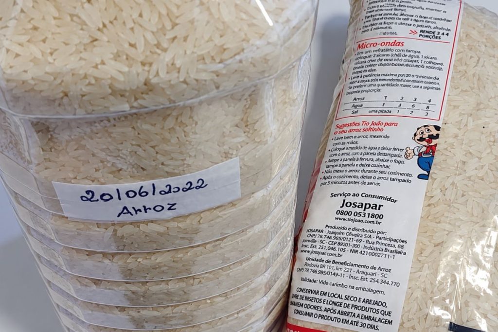 armazenar arroz