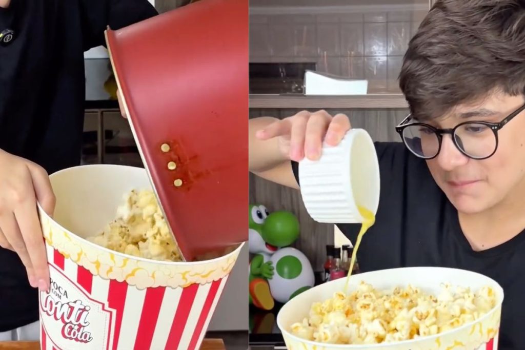 pipoca igual à de cinema