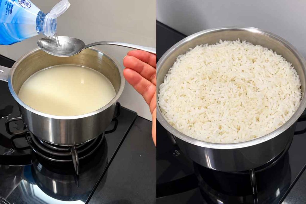 vinagre no arroz