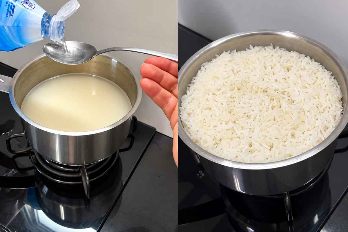vinagre no arroz