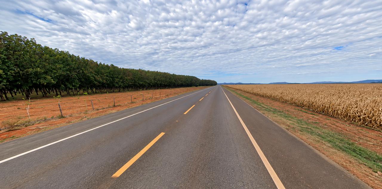 Trecho entre o entroncamento da BR-414 com a BR-153 e o Jardim Promissão, em Anápolis, foi escolhido para o projeto-piloto. (Foto: Reprodução/Google Street View)