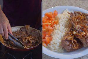 bife acebolado