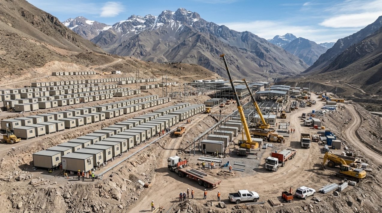 China está construindo cidade modular a mais de 4 mil metros de altitude para abrigar até 5 mil trabalhadores em megaprojeto de mineração