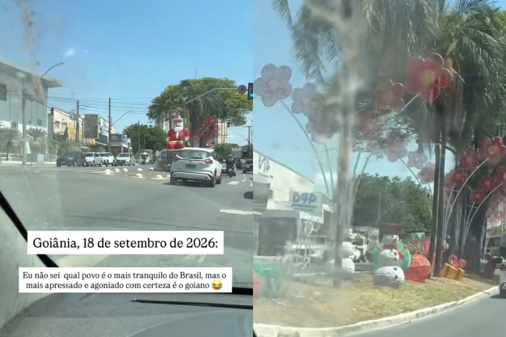 “O mais apressado e agoniado é o goiano”: Natal antecipado em Goiânia diverte internautas