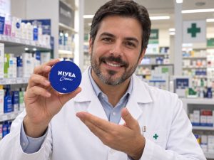 creme Nivea da lata azul