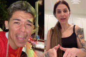 Matheus Fernandes Machado está detido no Texas e sua prima Ludmilla Machado acompanha o caso e busca formas de ajudá-lo. (Foto: Reprodução/Redes sociais/@ugoianin062/@ludmilladymachado)