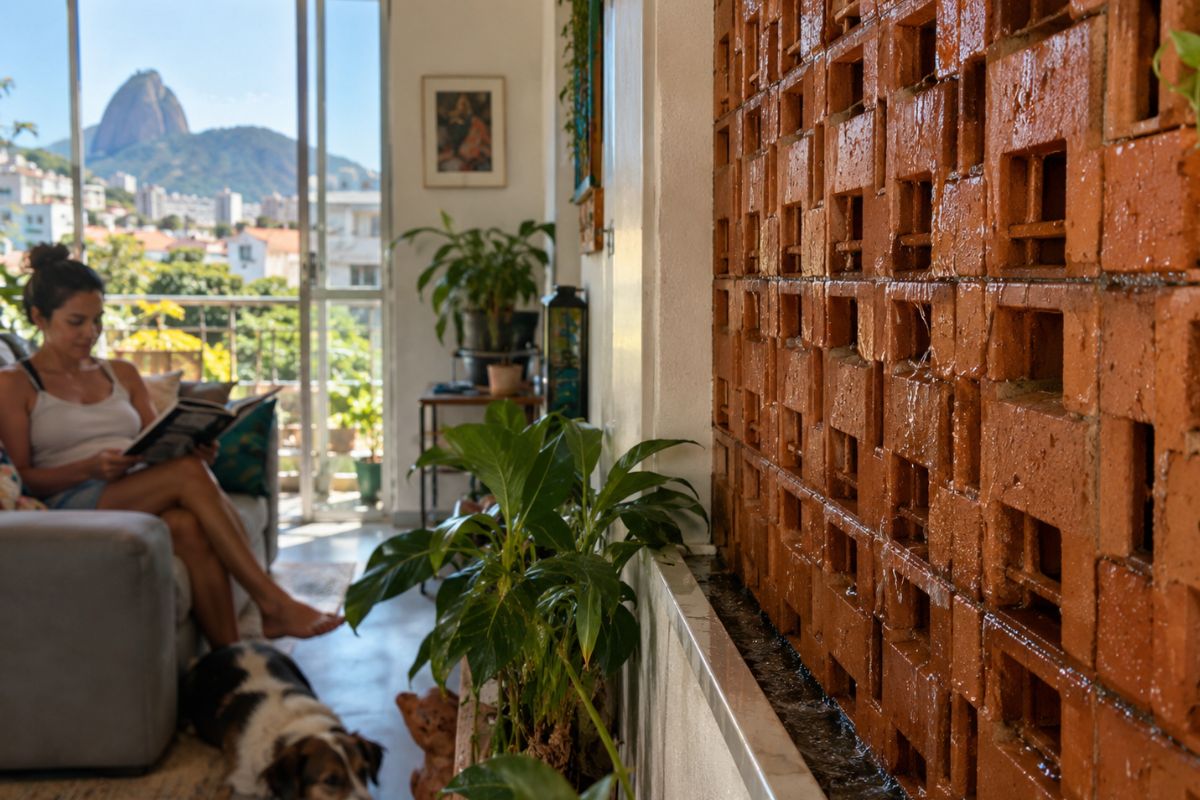 placas de cerâmica para substituir o ar condicionado