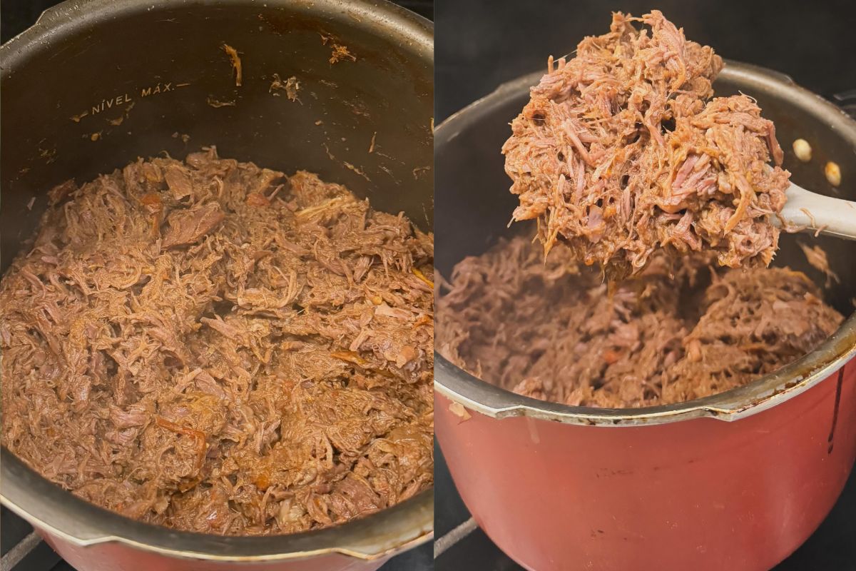 carne na pressão