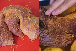 ponta de peito no forno