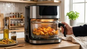 Air fryer / substituta do aparelho / fritadeira a ar com recipiente de vidro