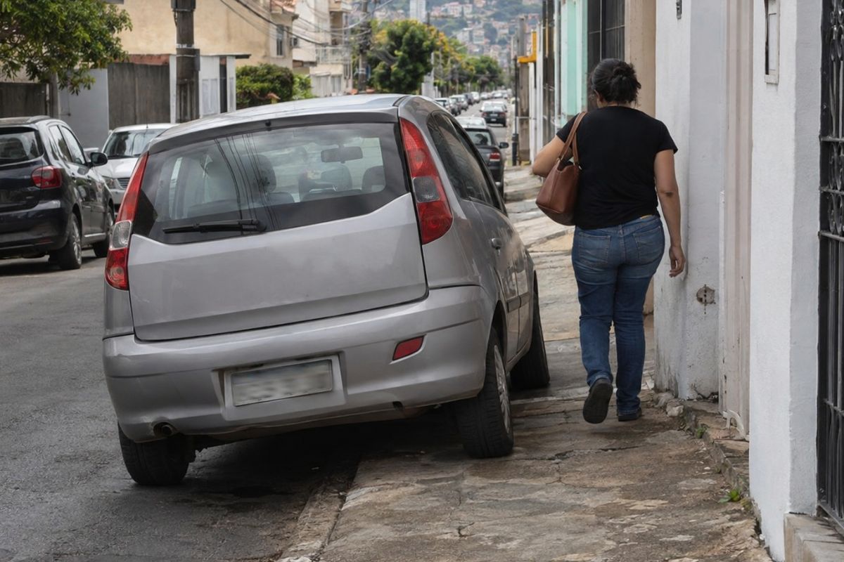 carro interferindo passagem