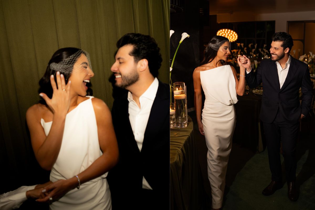 Murilo Huff e Gabriela Versiani celebram noivado com festa intimista em restaurante luxuoso de Goiânia